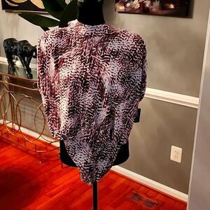 Express printed Bodysuit sz m